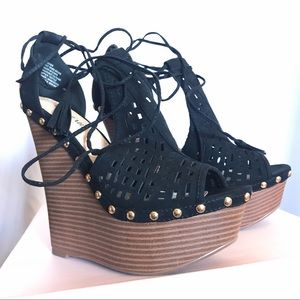 Justfab Lucien Platform Wedges